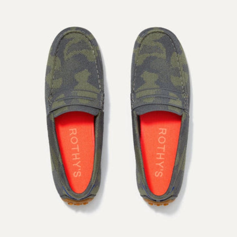 Driving Loafers-Forest Camo